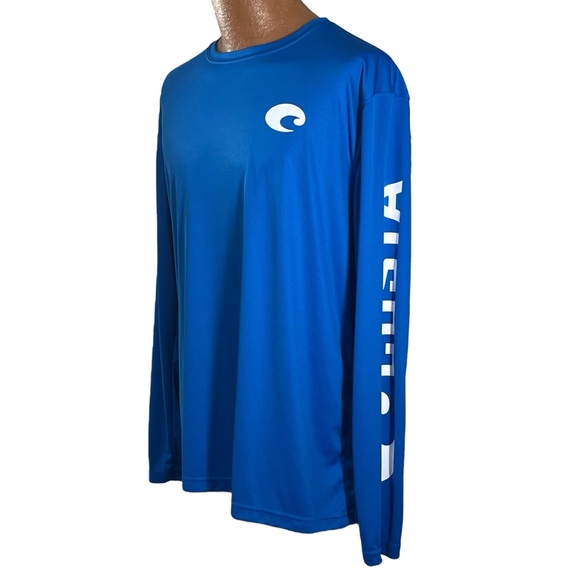 COSTA Del Mar Men's Performance Long Sleeve Crewneck T-Shirt Blue Large … - Picture 4 of 8